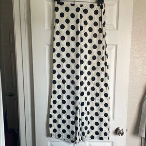 Women’s Zara Polka Dot Wide-Leg Pants